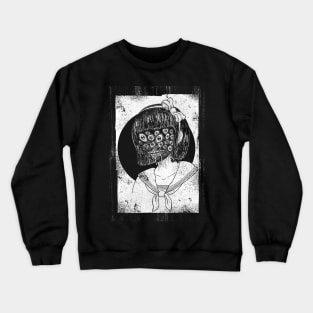 20 Eyes (white print) Crewneck Sweatshirt